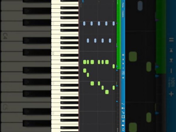 Веселая Карусель (на пианино Synthesia) #shorts #pianotutorial #synthesia #synth