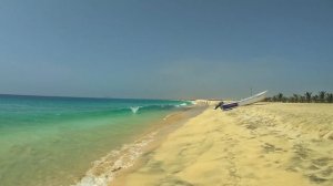 PONTA PRETA Beach Walking Tour - Sal Island - Cape Verde (4K)