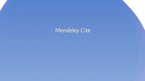 Mendeley Reference Manager