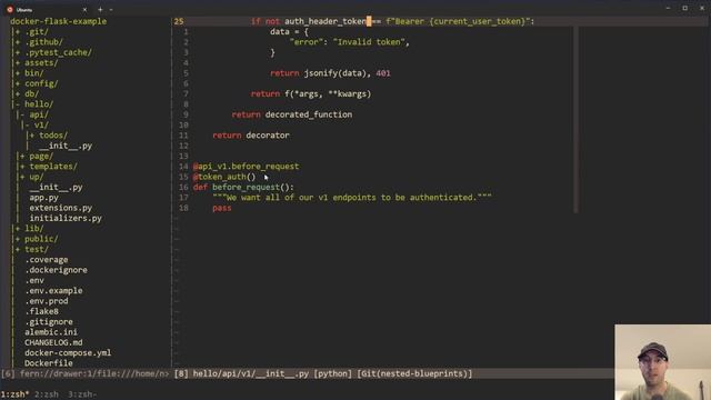 Flask Nested Blueprints Example смотреть онлайн