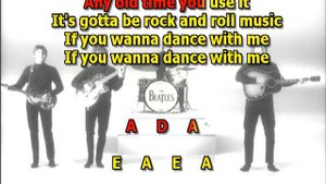 Rock and Roll Music Beatles best karaoke instrumental lyrics chords cover