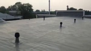 Нанесение полимочевины.