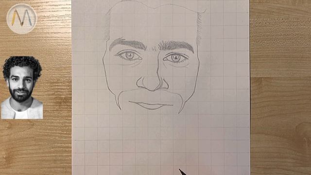Мохаммед Салах рисуем портрет / Drawing Mohamed Salah