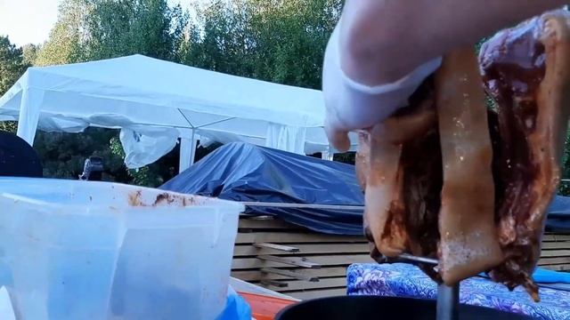 Ромашкин день! Свинина в тандыре! Закончили обшивку фундамента! смотреть онлайн