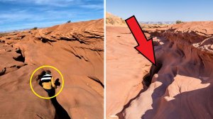 Парень пролез в расщелину и то что он там увидел заставило весь мир ахнуть! Чудо природы!