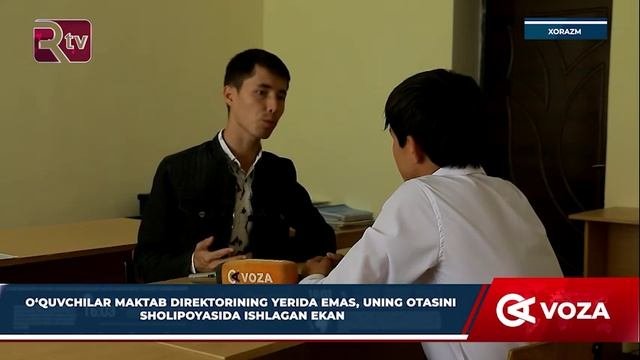 O'quvchilar Maktab Direktorining Yerida Emas, Uning Otasini Sholipoyasida Ishlagan Ekan