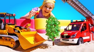 Школа Машинок: сажаем дерево! Развивающие видео для детей про машинки