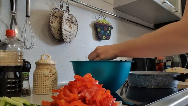 Фунчоза с курицей и овощами. Легко и просто смотреть онлайн