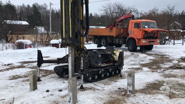 Монтаж свайно-забивного ЖБ фундамента - Часть 1 - Артель «Витославица» смотреть онлайн