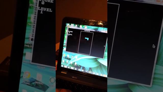 Video of a Tetris clone game I wrote using gwbasic