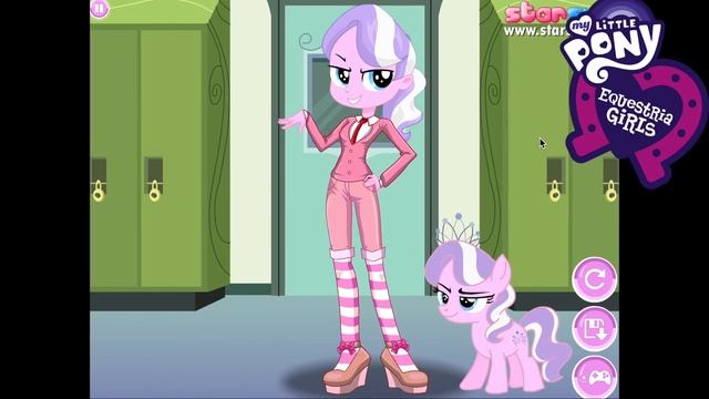My Little Pony Equestria Girls Diamond Tiara Dress Up Game for Girls