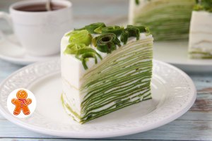 Блинный Торт Весенний в Технике Омбре ✧ Ombre Crepe Cake