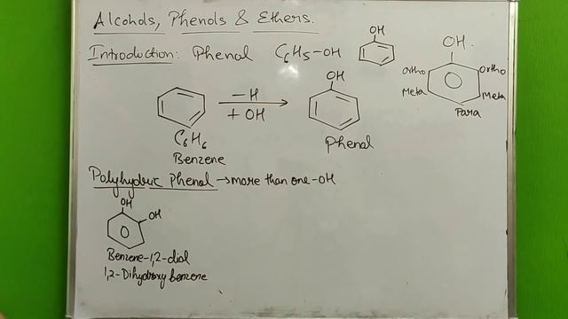 12 chap 10 : Alcohols ,Phenols and Ethers 01 : Introduction , Classification & Nomenclature JEE/NEE