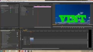 Стеклянный зеркальный прозрачный эффект текста Adobe Premiere Pro CC. Видео урок