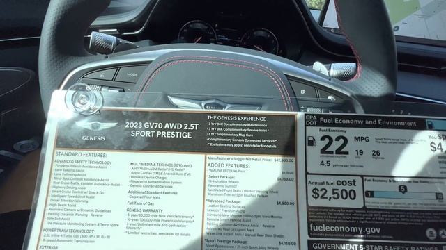 2023 Genesis GV70 Sport Prestige: TEST DRIVE+FULL REVIEW смотреть онлайн