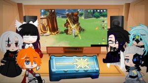 Genshin Impact Fatui Harbingers Reacts to ( Traveler)Lumine [[Gacha club]] part 6