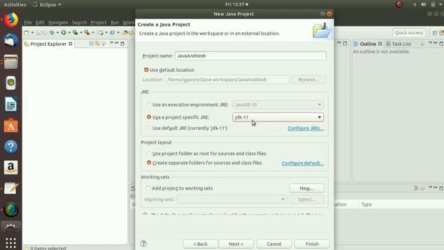 Install Latest 2018-09 Eclipse IDE on Ubuntu 18.04 for Java -JDK 11 LTS  & Java -JDK 8 Together