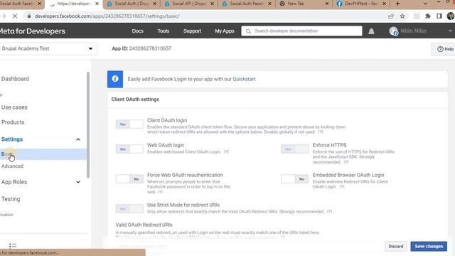 User login authentication using Facebook in Drupal 9 and Drupal 10