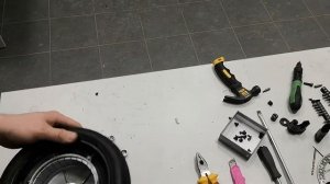 замена камеры на мотор колесе Carmega CROW 8 в домашних условиях