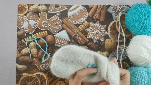 Как украсить варежки. Декор варежек! Просто и быстро! How to decorate winter mittens. смотреть онлайн