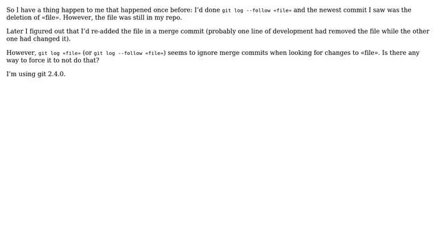 Make git log file show merge commits смотреть онлайн