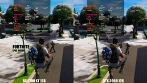 Geforce RTX 3060 vs Radeon RX 6700 XT ,  1080p