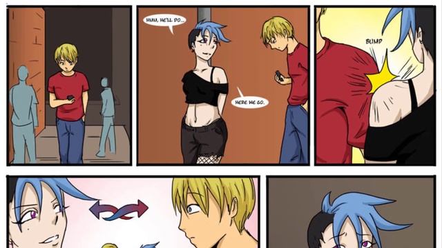 TG & TF Comic | Punk Swap | BODY SWAP TRANSFORMATION смотреть онлайн