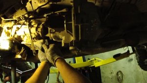 гранд чероки 5.9 снятие коробки 46RE.часть 4.траверса и раздатка.