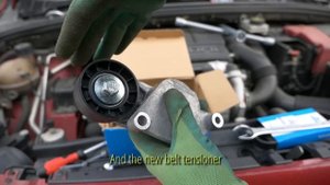 How to Replace Tensioner Drive Belt 1.6 hdi, 1.6 tdci - Citroen / Peugeot