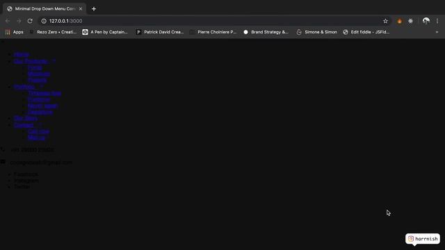 Responsive Dropdown Navigation Menu | HTML, CSS & JavaScript (JQuery + GSAP)