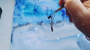 Рисуем с детьми и для детей. Зимний пейзаж