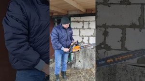 Первый запуск Бензопила CARVER RSG 352