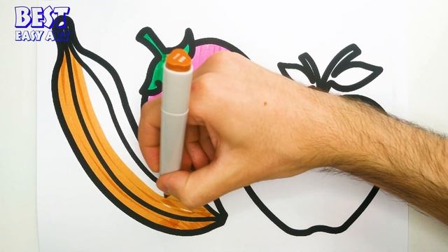 Fruits Drawing, Painting & Coloring For Kids and Toddlers_ Child Art смотреть онлайн