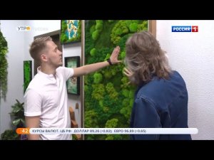 Greenery на ТВ Россия 1. Обзор озеленения из мха и растений