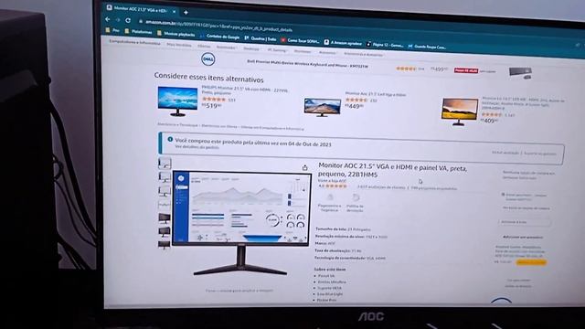 O MONITOR GAMER FULL HD AOC 21.5 , PRESTA? Unboxing & Review! смотреть онлайн