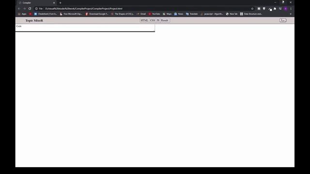 Code Player Coding: HTML/CSS/JAVASCRIPT/JQUERY{Beginner}-2021 #1