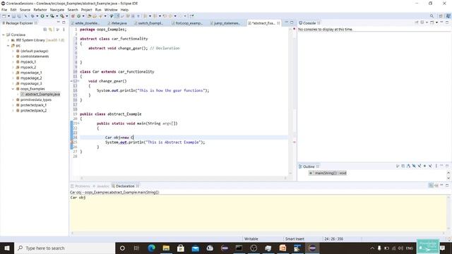 Java OOPS II Abstraction II Abstract Class II Abstract Method II Core Java II Selenium with Java смотреть онлайн