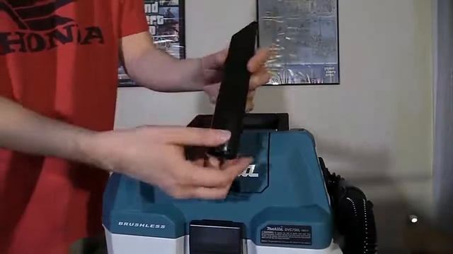 Makita DVC750LZX1 18V Li Ion Cordless Brushless Wet Dry Dust Extractor Vacuum Replace смотреть онлайн