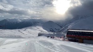 Горнолыжный курорт Архыз 2022. Отличные трассы. Сногсшибательная природа.