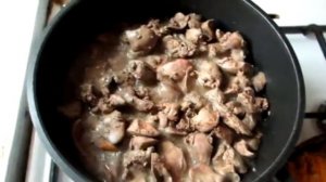 Подлива из куриной печени  Рецепт  Как приготовить