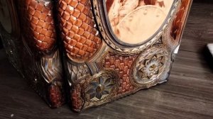 резные нарды с выжиганием. 300 спартанцев. результат работы. резьба по дереву.