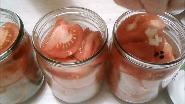 Помидоры с чесноком без уксуса смотреть онлайн