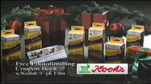 Hook's Drug Store Christmas Sale Commercial (1990)