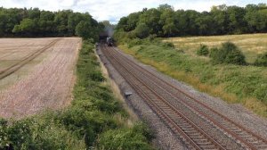 60009 Union of South Africa on The Cotswold Venturer 1Z52, Besford Over Bridge 26-08-17