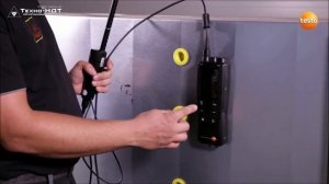 Измерение методом сетки точек в канале вентиляции при помощи Testo 480