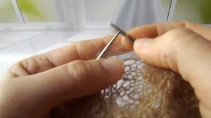 Узор "медвежьи лапки" при круговом вязании