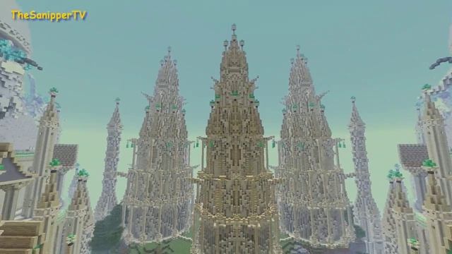 Красивая карта minecraft - Sandstone Castle \ Песчаный замок! смотреть онлайн