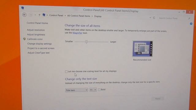 How to use identical scaling on 2 displays under Windows 8.1 смотреть онлайн
