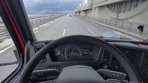 Самосвальщик Часть 1 (Еду по дамбе на Volvo FMx-420)