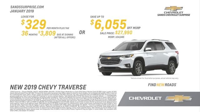 2019 Chevrolet Traverse Offer Sands Chevrolet Surprise January SP 2 смотреть онлайн